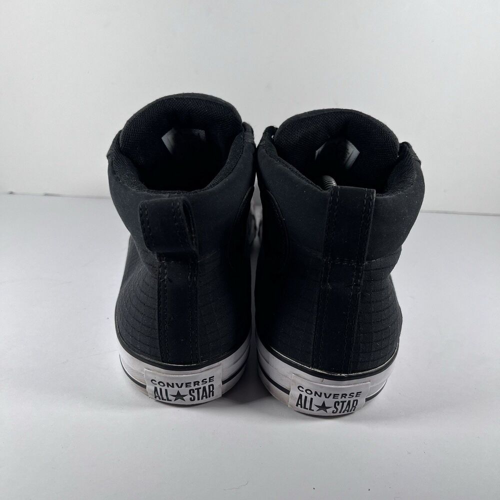 Converse Chuck Taylor All Star Street Mid Black Shoes Sneakers Men's Size 10 - Picture 4 of 8